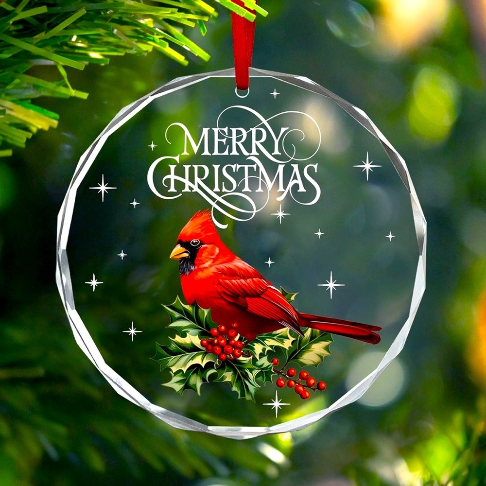 Crystal Cardinal Ornament When Cardinals Appear Angels are Near Christmas Tree